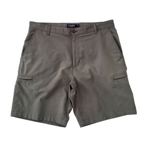 Chaps Men's 36 Loft Grey Lightweight Cargo Golf Shorts